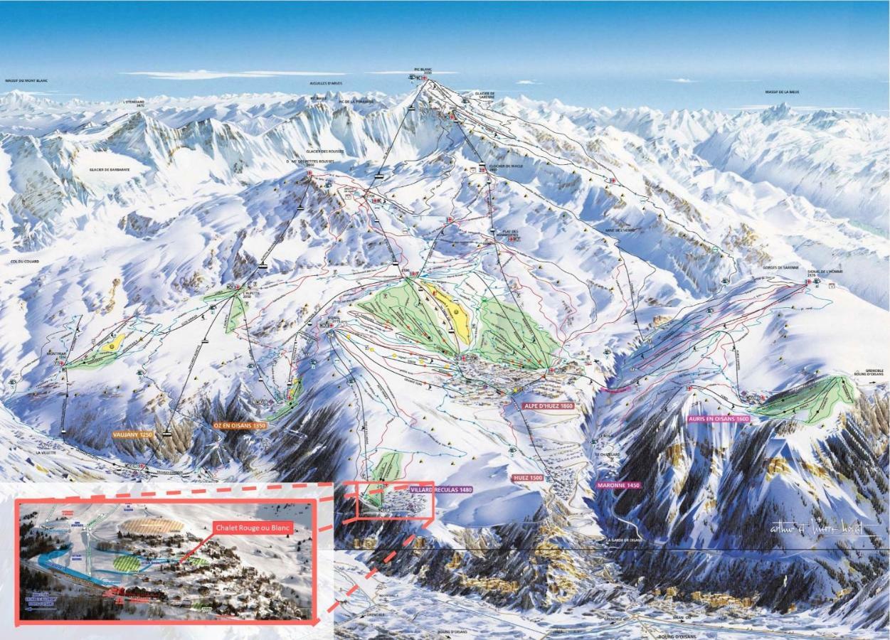 Chalet Rouge Ou Blanc Villard-Reculas 外观 照片